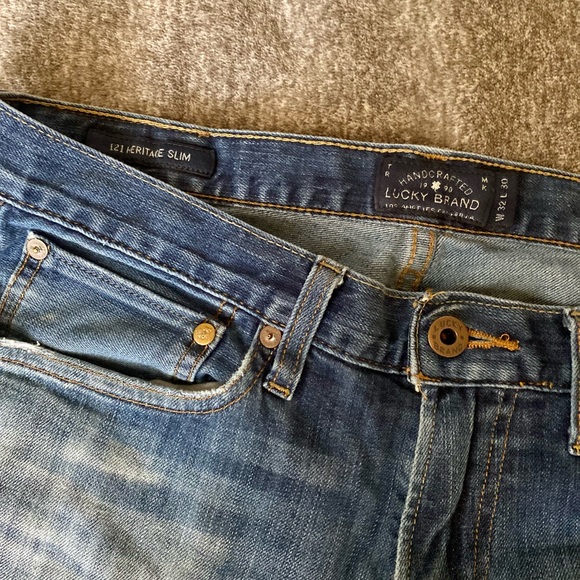 Lucky Brand 121 Heritage Slim Mens Denim Jean W 32 L 30 - Picture 2 of 8